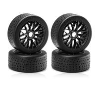 RC Car Tires Rims For Arrma For Infraction For Felony For Limitless 1/7 4pcs 100x42mm 42/100 Tire Tyre 17mm Wheel HexRC Car Upgrade Parts Accessories(Black)