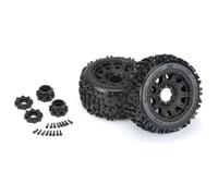 RC Car Tires Rims Set For 1/8 17MM Adapter 3.8"MT Badlands Tires RC Remote Control Model Cars Upgrade Accessories Replacement Parts