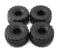 RC Car Tires Rims Set For Losi For Mini For LMT 1/18 4pcs 100mm 1/10 For Buggy Tires Wheel 12mm Hex RC Car Update Accessories Replacement Parts(Black)