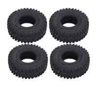 RC Car Tires Rubber 1.0 Inch Cat Claw Tread Pattern with Sponge Inner Liner for 1/18 1/24 RC Crawler Cars Enhanced Grip and Shock Absorption 55x19mm 4PCS