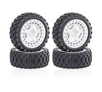 RC Car Tires Wheels Tyres Compatible With Arrma For Typhon For GROM 2S 1/18 RC Car Upgrade Parts Accessories Remote Control Car 69mm Rubber Tire Tyre 4pcs(White)