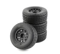 RC Car Tires Wheels Tyres Compatible With HSP For Sonic 94102 For RACING For Tamiya TT02 4pcs RC Model Car Rubber Tires Wheel For 1/8 1/10 Scale RC On Road Car(Black,A)