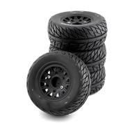 RC Car Tires Wheels Tyres Compatible With HSP For Sonic 94102 GT LC For RACING PTG-2 For Tamiya 1/8 1/10 Scale RC On Road Car RC For Model Car Rubber Tires & Wheel(Black,B)