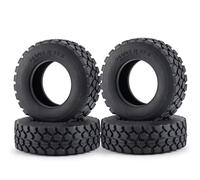 RC Car Tires Wheels Tyres Compatible With Tamiya Rubber Tyre Wheels Tires 84x30mm For 1/14th Wheel Rim Hubs RC Tractor Trailer Cargo Tow Drag Truck Parts(2pcs)