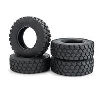 RC Car Tires Wheels Tyres Compatible With Tamiya Rubber Tyre Wheels Tires 84x30mm For 1/14th Wheel Rim Hubs RC Tractor Trailer Cargo Tow Drag Truck Parts