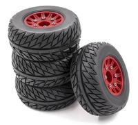 RC Car Tires Wheels Tyres Compatible With Traxxas For Arrma For Tamiya For HPI For Kyosho RC Car 4Pcs 1/8 1/10 Short Course Truck Tire Tyre Wheel 12&14&17Mm Hex