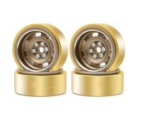 RC Car Tires Wheels Tyres Compatible With TRX4M For SCX24 For Axial AX24 For FMS 1/18 1/24 RC Accessories Replace 1.0 Deep Dish Wheels Rims 32g Heavy Crawler Wheel(Brown)