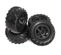 RC Car Tires Wheels Tyres Compatible With Trxs For E-Revo For MJX For 16207 For SCY For HBX 1/16 RC Car Parts 90mm For Monster Truck For Buggy Tires Wheel 12mm Hex