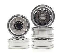 RC Car Tires Wheels Tyres For Tamiya 1/14 RC Tractor Trailer Cargo Truck Car Wheels Rims Upgrade Parts 2 Pcs Aluminum Alloy Front Wheel Hub