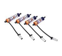 RC Car Toys Components For Axial For TRX4 For ZD 1/10 Oil Adjustable Shock Absorber 92mm Front 105mm Rear Damper Suspension RC Truck Crawler For Racing Car Parts(Orange)