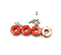 RC Car Toys Parts For HSP For HPI For Tamiya For Traxxas For Slash Aluminum 5/6/7mm Wheel Hex 12mm Drive Hubs With Pins Screws RC Car Crawler Trucks(RED 5MM)