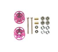 RC Car Toys Parts For Tamiya For Mini 13-12mm Colored Double Guide Rollers 4WD Car-2Pcs Lightweight Aluminum Spare Parts With Bearings Nuts Screws(Lavender)