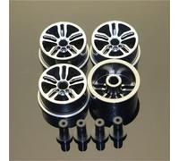 RC Car Toys Parts For Tamiya Middle Diameter 20.5mm Lightweight Colored Wheel Aluminum Disc Wheels RC For MINI 4WD Car Parts(Titanium)