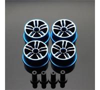 RC Car Toys Parts For Tamiya Middle Diameter 20.5mm Lightweight Colored Wheel Aluminum Disc Wheels RC For MINI 4WD Car Parts(Blue 1)