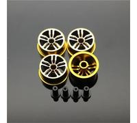 RC Car Toys Parts For Tamiya Middle Diameter 20.5mm Lightweight Colored Wheel Aluminum Disc Wheels RC For MINI 4WD Car Parts(Yellow)