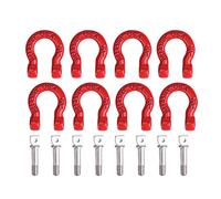 RC Car Trailer Buckle, 8 Pcs Metal Tow Shackle Rescue Lock Catch for RC Climbing Crawler Car Accessory Parts