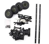 RC Car Trailer Chassis, Oil Tank Trailer Chassis DIY Accessoy Compatible with WPL B24 B16 B36 B36KIT Military Truck RC Car