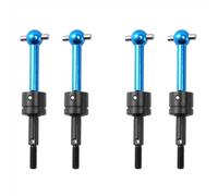 RC Car Transmission Shaft For Tamiya For TT-01 TT02 TA04 1/10 rc Car Upgrades Parts Accessories 4Pcs Metal Universal Drive Shaft Driveshaft CVD 53792