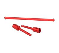 RC Car Transmission Shaft For Tamiya For TT-02 TT-02B TT02 TT02B 1/10 Metal Central Drive Shaft And Propeller Joint Set rc Car Upgrade Parts(Red)