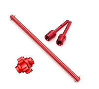 RC Car Transmission Shaft For Tamiya For TT02 TT02B Metal Central Drive Shaft Propeller Joint Differential Lock Spool 1/10 rc Car Upgrades Parts(Red)