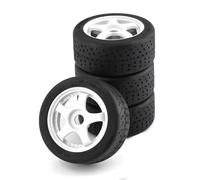 Rc Car Tyre Compatible With Arrma For Infraction For Felony For Limitless 1/7 RC Car Upgrade Parts Rubber Tire 102 * 45mm Tyre 17Mm Wheel Hex(White)