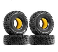 Rc Car Tyre Compatible With Axial For SCX10 II III For Traxxas For TRX4 For Tamiya CC01 D90 1/10 RC Crawler 4PCS Ultra Soft Sponge Inserts 1.9 Tires(Yellow)