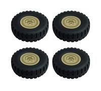 Rc Car Tyre Compatible With LDRC LD-P06 LD P06 For Unimog 1/12 RC Truck Upgrade Spare Parts Accessories 4Pcs For Model Car Tire For(Yellow)