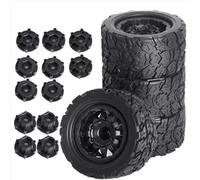 RC Car Tyre For Traxxas For Maxx For Arrma For Granite For Kraton For Outcast For Tamiya 1/10 4Pcs 110Mm Monster-Stunt Truck Tire 12Mm And 14Mm Hex Parts