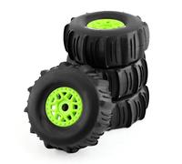 RC Car Tyre Hub Wheels Compatible With ARRMA For Mojave For TRAXXAS For UDR 1/7 Off-road For Buggy 138mm For Desert Short Course Truck Sand Tire 17mm Wheel Hex(Green)