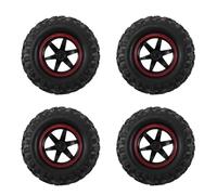 RC Car Tyre Hub Wheels Compatible With SCX10 For Tamiya CC01 D90 CC01 1/10 RC Upgrade Parts For Rock Crawler 4Pcs 1.9 Inch 96mm Tires With Wheel Rim