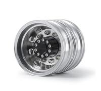 RC Car Tyre Hub Wheels Compatible With Tamiya 1/14 RC Trailer Tractor Truck Car Wheel Tires Upgrade Parts Rear Wheel Rim Aluminum Alloy(1pc)