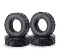 RC Car Tyre Hub Wheels Compatible With Tamiya 1/14 RC Truck Trailer Tractor Cargo Tow Drag RC Car Upgrade Parts Accessory Wheel Tires Rubber Tyre(4PCS 25MM B)
