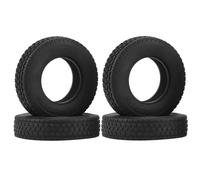 RC Car Tyre Hub Wheels Compatible With Tamiya For King For Hauler For ACTROS For SCANIA 1/14 RC Semi Tractor Truck Tipper Parts 4Pcs 20mm Hard Rubber Tire