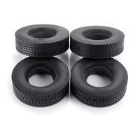 RC Car Tyre Hub Wheels Compatible With Tamiya For LMT 4WD 1:14 RC Trailer Tractor Truck RC Upgrade Parts Front&Rear Rubber Tyres Wheel Rims Tires 25/22.5MM(4PCS 25)