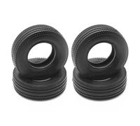 RC Car Tyre Hub Wheels Compatible With Tamiya For Man For Scania For Actros R620 R470 1/14 RC Truck Tipper Trailer Parts 4Pcs Rubber Tire Tyre 28Mm Width