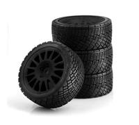 RC Car Tyre Hub Wheels Compatible With Tamiya For TT01 For TT02 For XV01 For TA06 1/10 1/12 1/14 RC For Racing Car Tires On Road Tyre Wheel Car Upgrades Parts(Black)