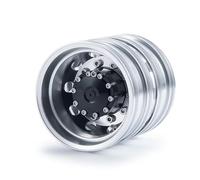 RC Car Tyre Hub Wheels Compatible With Tamiya Rear Wheel Rim Aluminum Alloy 10 Spokes Wheel Hub For 1/14 RC Trailer Tractor Truck Car Wheels Tires Upgrade Part(1pcs)
