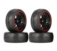 RC Car Tyre Hub Wheels Compatible With Tamiya TT01 TT02 TA06 XV-01 PTG-2 For HPI WR8 For Kyosho 1/10 RC For Racing Car Tires On Road Touring Drift Car Tyre Wheel