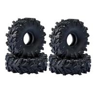 RC Car Tyre Hub Wheels Compatible With TRX4M For Axial SCX24 For FMS FCX24 1/18 1/24 RC Car Upgrade 1.0 Mud Tires 74 * 27mm Super Large Soft Sticky Tires Swamp
