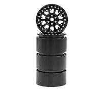 RC Car Tyre Hub Wheels Compatible With Trxs For TRX4 TRX6 For Axial SCX10 For Wraith RC Car 2.2 Beadlock Wheels 5 Spokes Rim 64x35mm For 1/10 Crawler(Black,B)