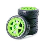 RC Car Tyre Hub Wheels Compatible With ZD 103mm 1/8 1/10 Short Course Truck Tire Tyre With 17mm Wheel Hex For Model Flat Running Wear-resistant Grip Tire(Color A)