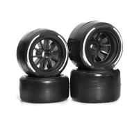 RC Car Tyres Wheels For Tamiya F1 1/10 4pcs 60mm Tire With 14mm Wheel Hex RC Car For Racing Tracked Vehicles Parts Accessories Upgrades Replacement And Repair
