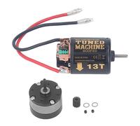 RC Car Universal 540 Brushed Motor with 1/3 Reduction Planetary Gear Box 13T 80T for 1/14 Tractors 1/10 Crawler Car DIY Modifications (13T)
