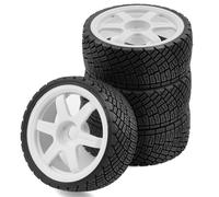 RC Car Upgrade Hub Tire 17mm Kit for WRC1/7/8 KM C3 Accessories White