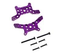 RC Car Upgrade Part For Hyper For Go For MJX H14BM 14209 14210 1/14 RC Parts Front And Rear Shock Tower Metal Upgrade Modification Accessories(Purple)