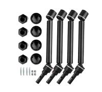 RC Car Upgrade Part For Traxxas For MAXX 2.0 V2 89076-4 For WideMaxx 1/10 4pcs 8996X Extended Drive Shaft CVD With Wheel Hex RC Car Replacements Repairs(Black)