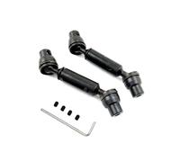 RC Car Upgrade Part For WPL C14 C24 D12 B14 B24 B16 B36 For MN D90 For MN98 For MN99S Metal Drive Shaft CVD 4x4 6x6 4WD 6WD RC Car Accessories Upgrades Replacements(Black,2pcs)