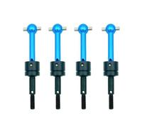 RC Car Upgrade Parts Compatible With Tamiya For TT01 For TT02 TA04 1/10 RC Car Upgrade Parts 4 Pcs Metal For Universal Drive Shaft CVD 53792(Blue)