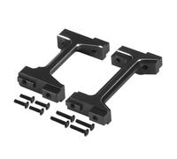RC Car Upgrade Parts Compatible With TRX4M 1/18 RC Crawler Car Upgrade Parts Metal Front And Rear Bumper Mount Bumper Stand Servo Mount 9736(Black)
