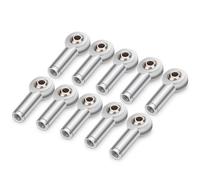 RC Car Upgrade Parts For Axial SCX10 II D90 D110 For Tamiya CC01 1/10 rc Car Boat Airplane DIY Parts Metal CW M3/M4 Link Tie Rod End Ball Joint Ends(M3 anti silver)